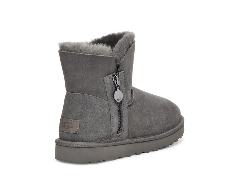 Grey Side-Zip Ankle Boots | 2481