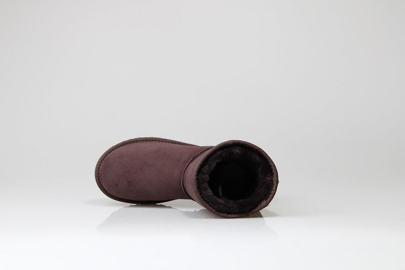 Chocolate Brown Stain-Resistant Classic Short Boots | 6223