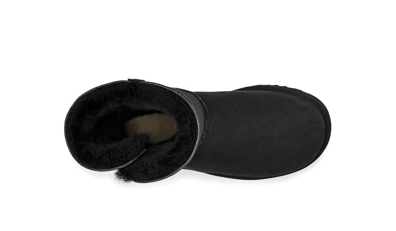Black Side-Zip Mid-Calf Boots | 2480