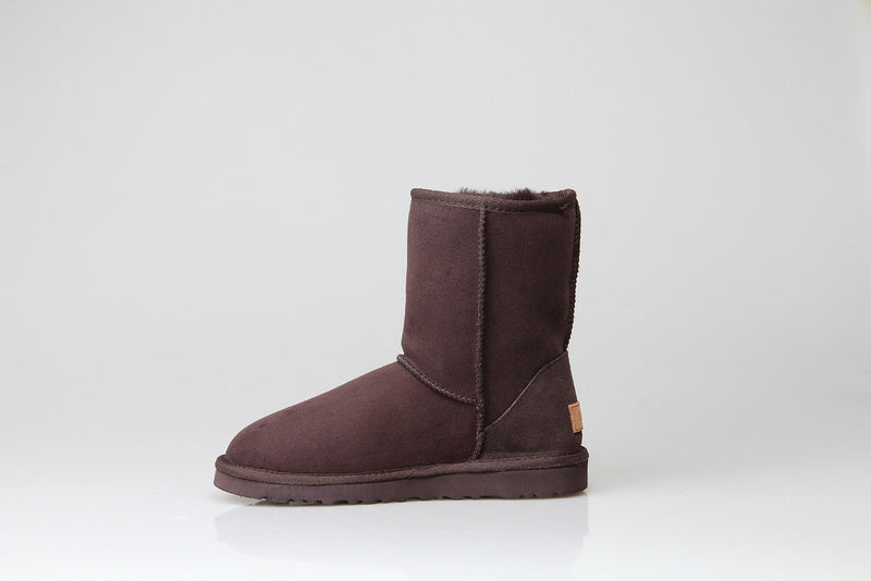 Chocolate Brown Stain-Resistant Classic Short Boots | 6223