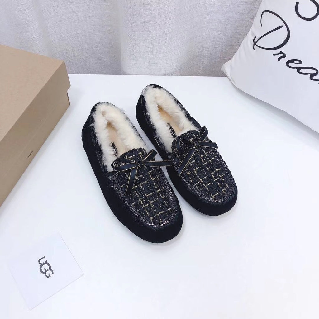 Black Elegant Driving-Style Loafers | 5623