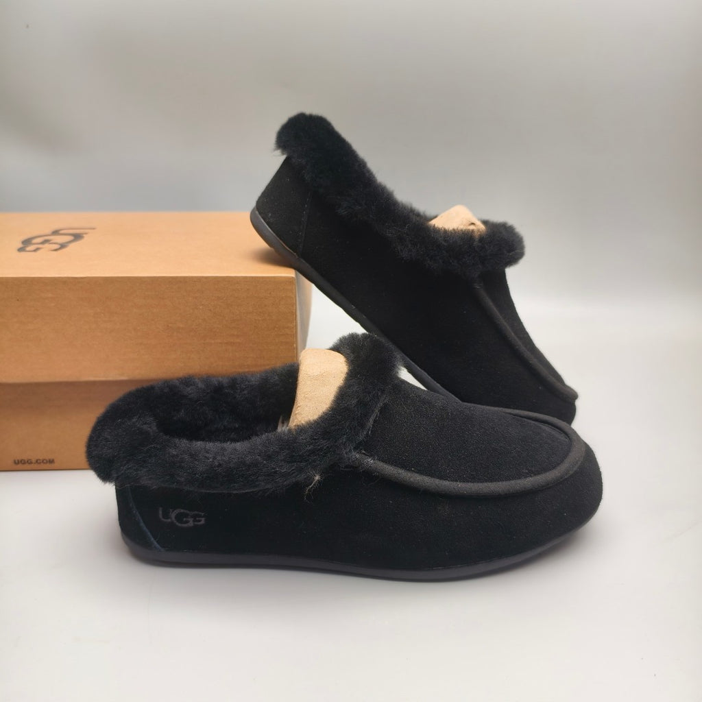 Black Slip-On House Shoes | 1391