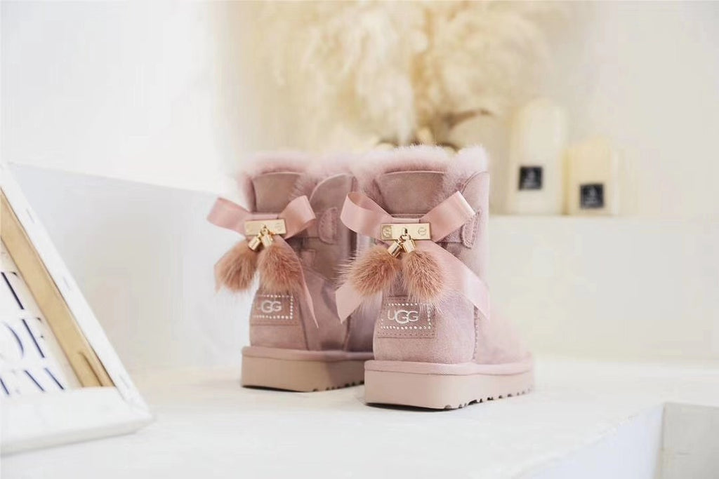 Dusk Pink Three-Way Winter Boots | 6503