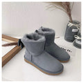 Grey Bow-Detail Ankle Boots | 3130