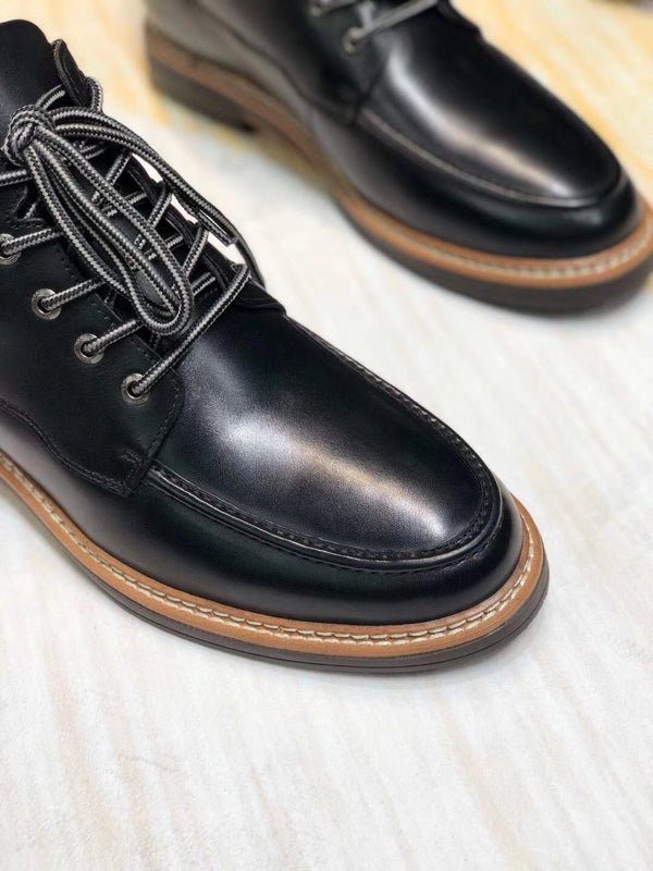 Classic Black Leather Shoes | 0726-1