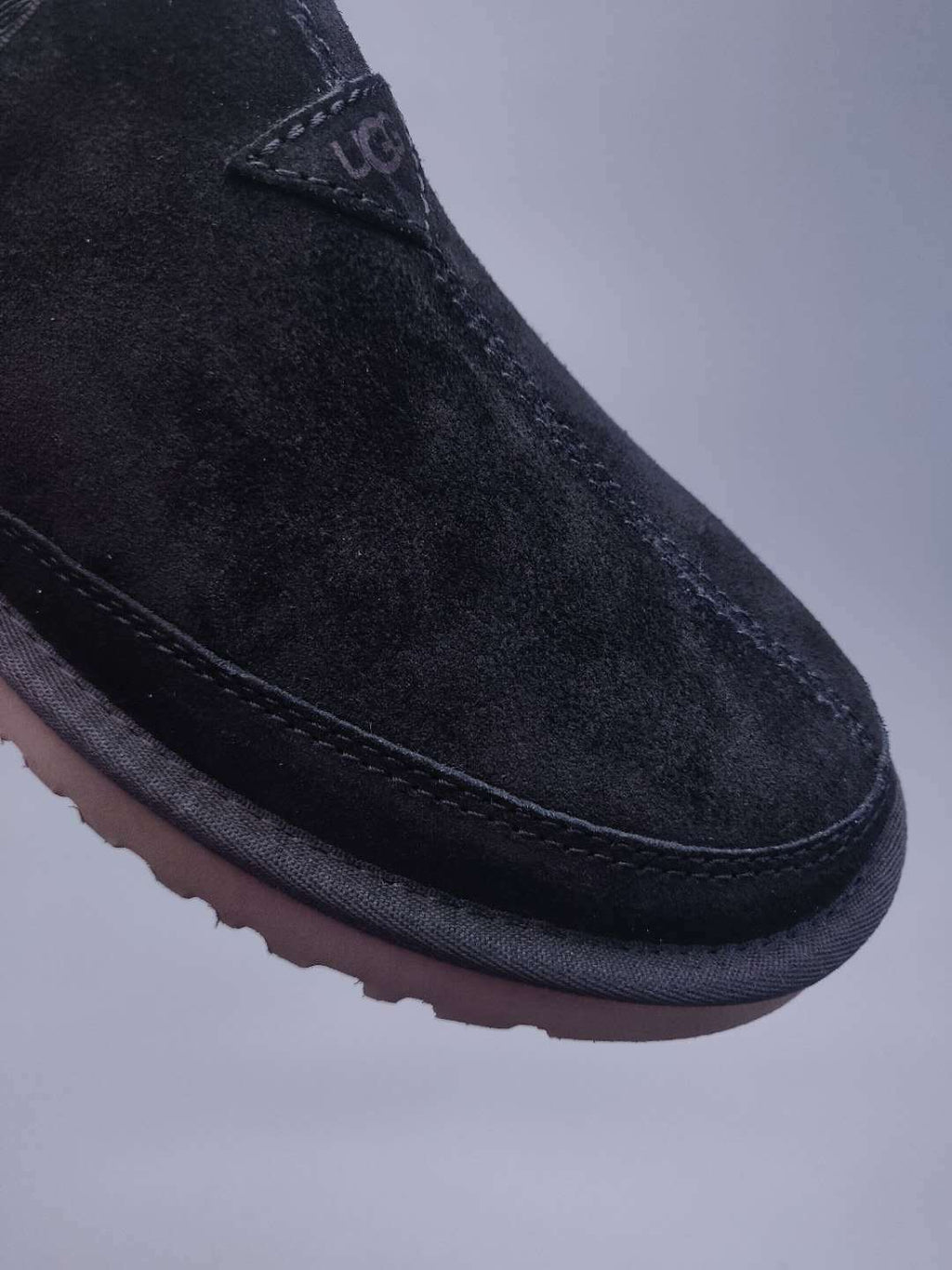 Black Men's Low-Top Slip-On Casual Shoes | 3455