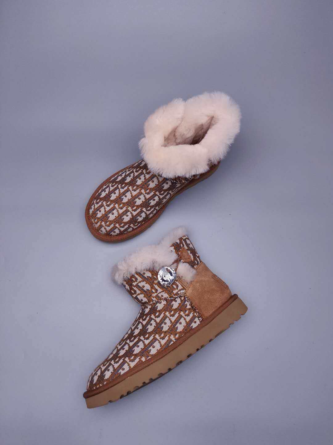 Chestnut Fabric-Textured Casual Footwear | 6554