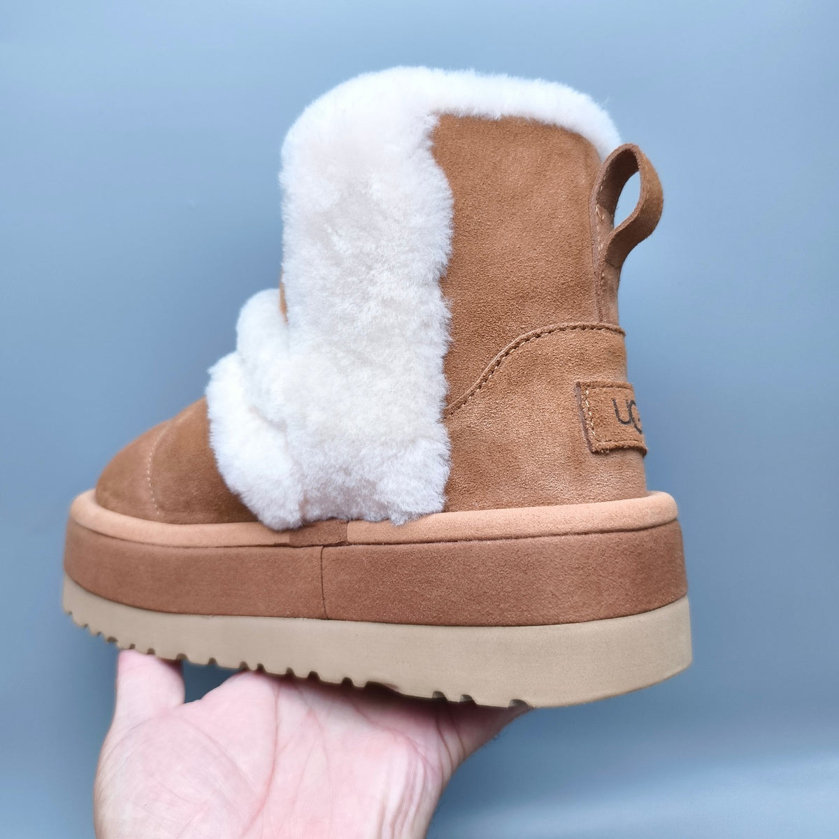 Chestnut Caterpillar-Style Platform Mid-Top Casual Shoes | 3316