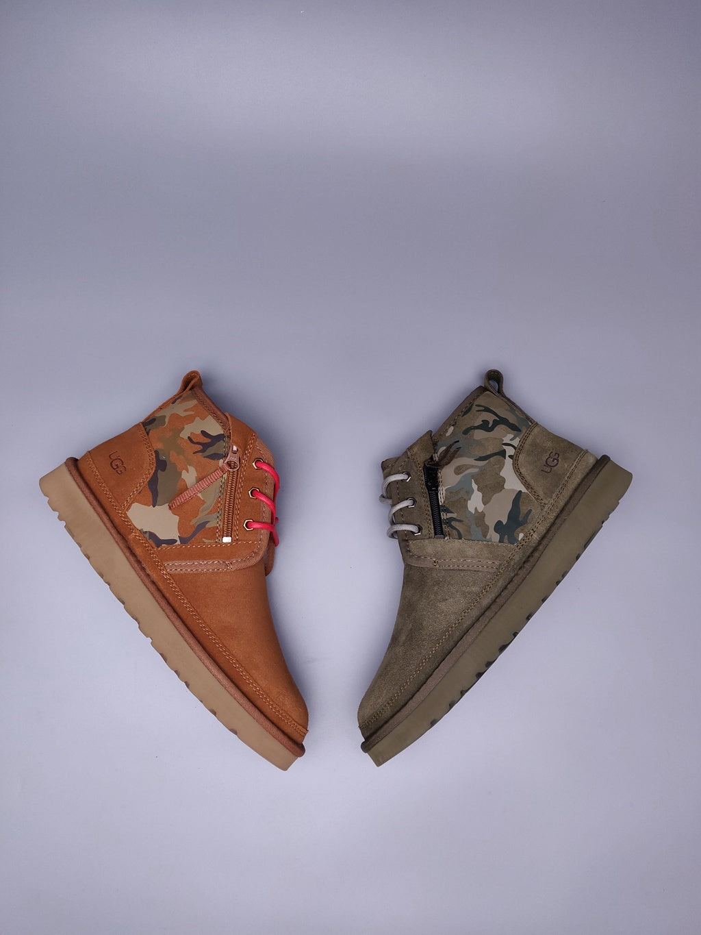 Army Green Men's Colorblock Camouflage Casual Shoes | 4193