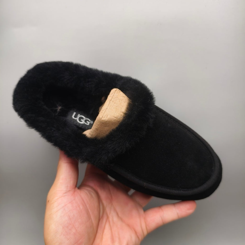 Black Slip-On House Shoes | 1391