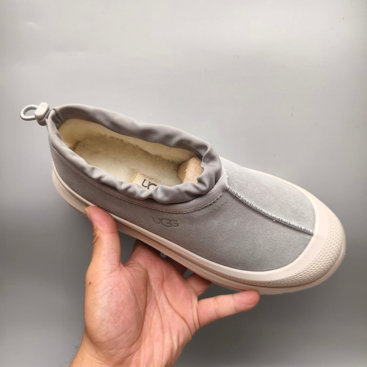 Light Grey Slip-On Casual Shoes | 4096