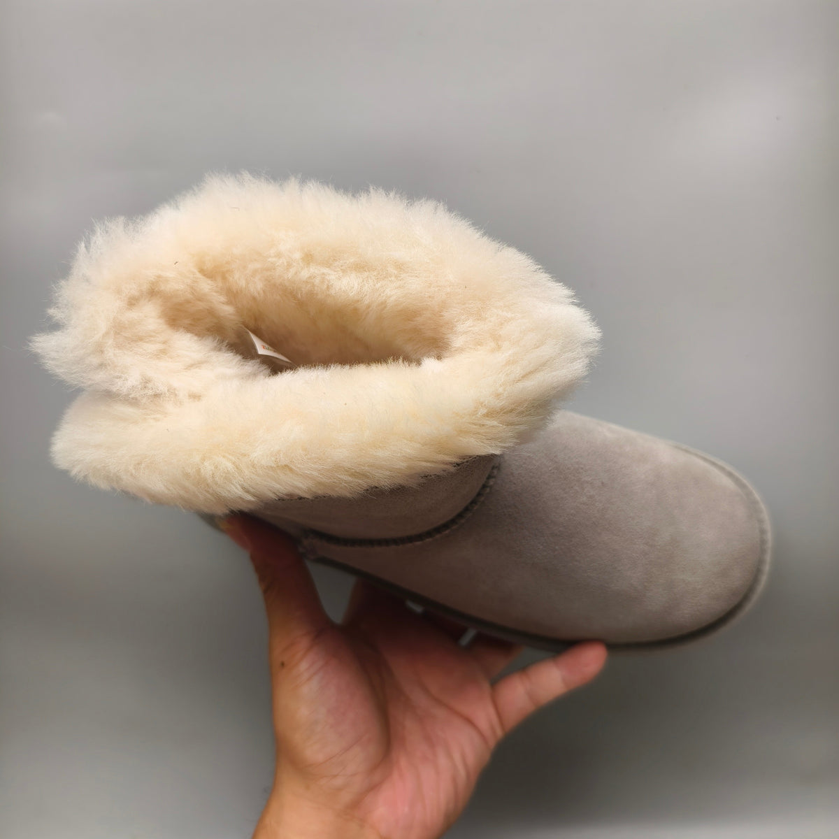 Grey Folk-Inspired Casual Shoes with Back Strap | 4517