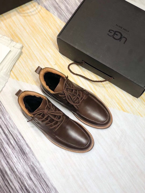 Classic Chocolate Brown Leather Shoes | 0726-1