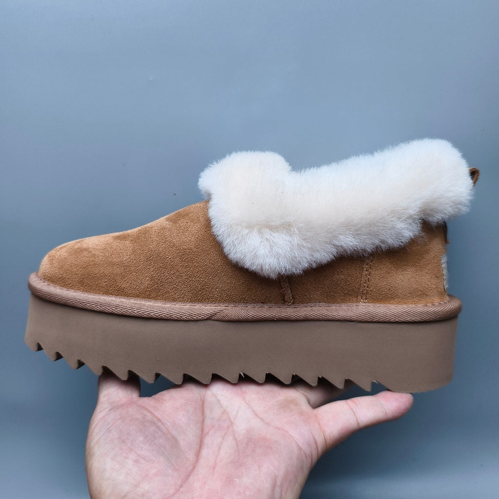 Chestnut Platform Casual Shoes | 6733