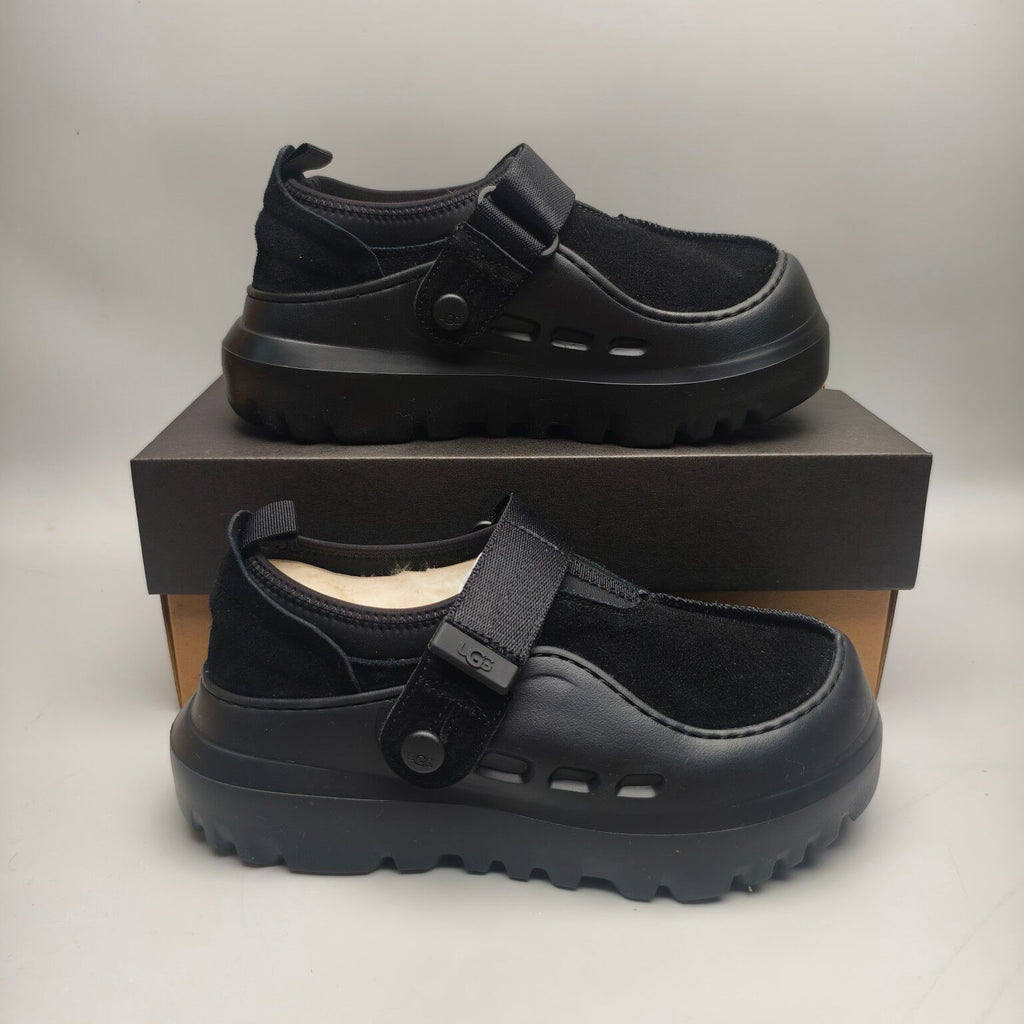 Black Unisex Slip-On Casual Shoes | 7550