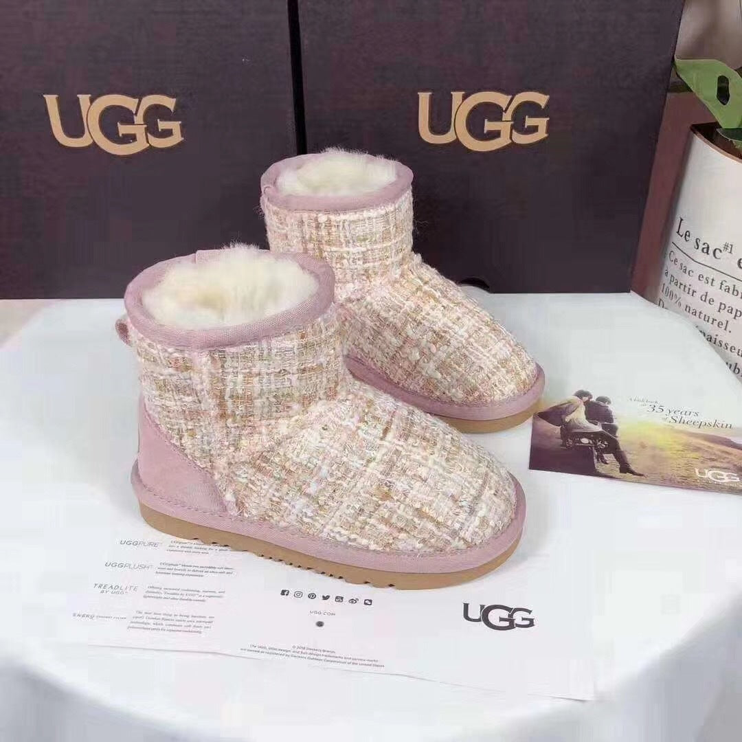 Pink Kids' Chic Winter Boots | 5854