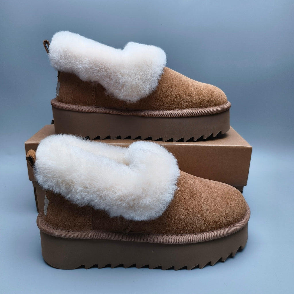 Chestnut Platform Casual Shoes | 6733
