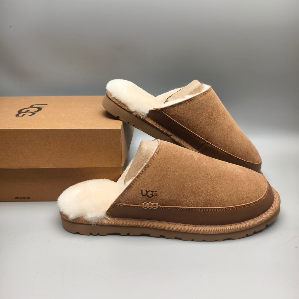 Chestnut Men's Ultra-Light Fluffy Casual Slippers | 4585