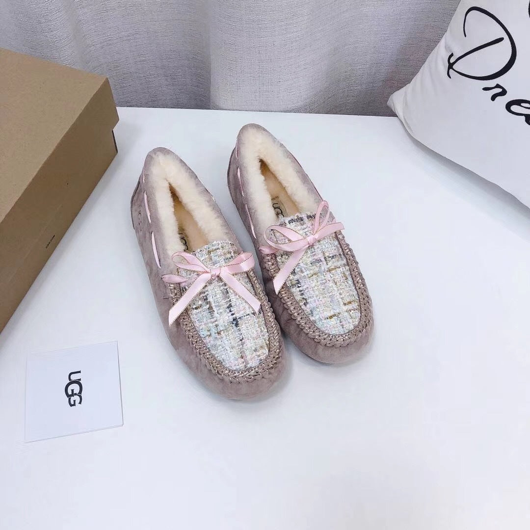 Dusk Pink Elegant Driving-Style Loafers | 5623