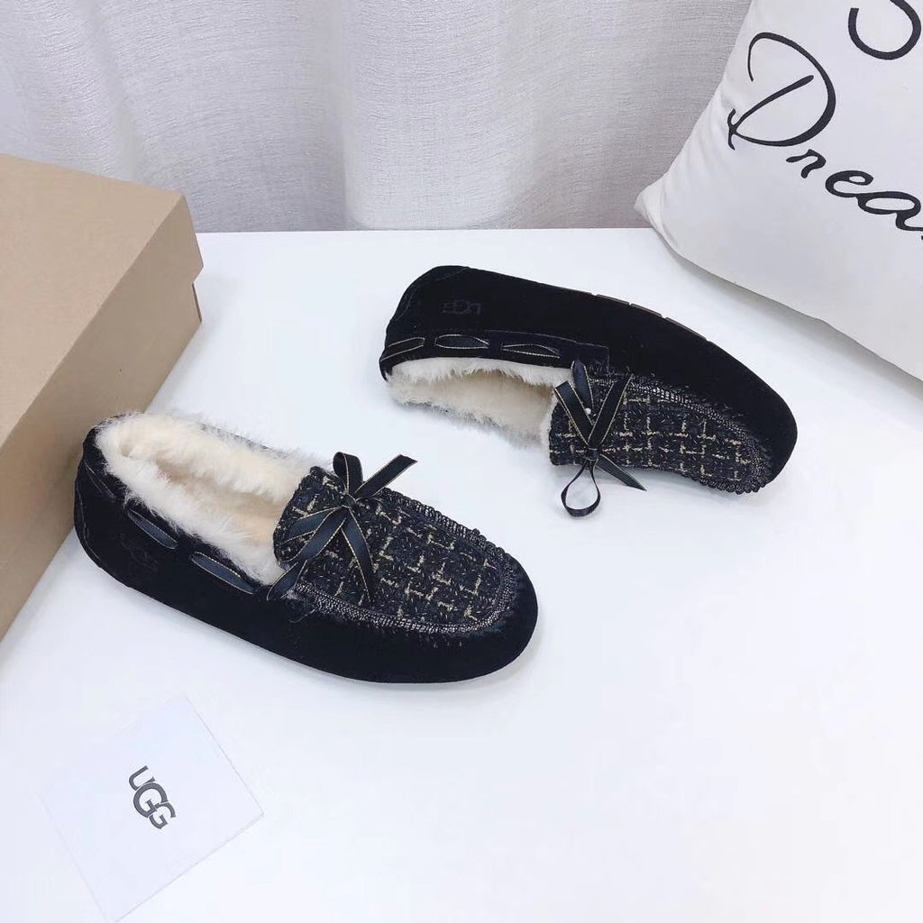 Black Elegant Driving-Style Loafers | 5623