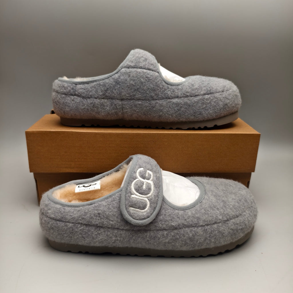 Grey Ultra-Light Mary Jane Casual Shoes | 5097