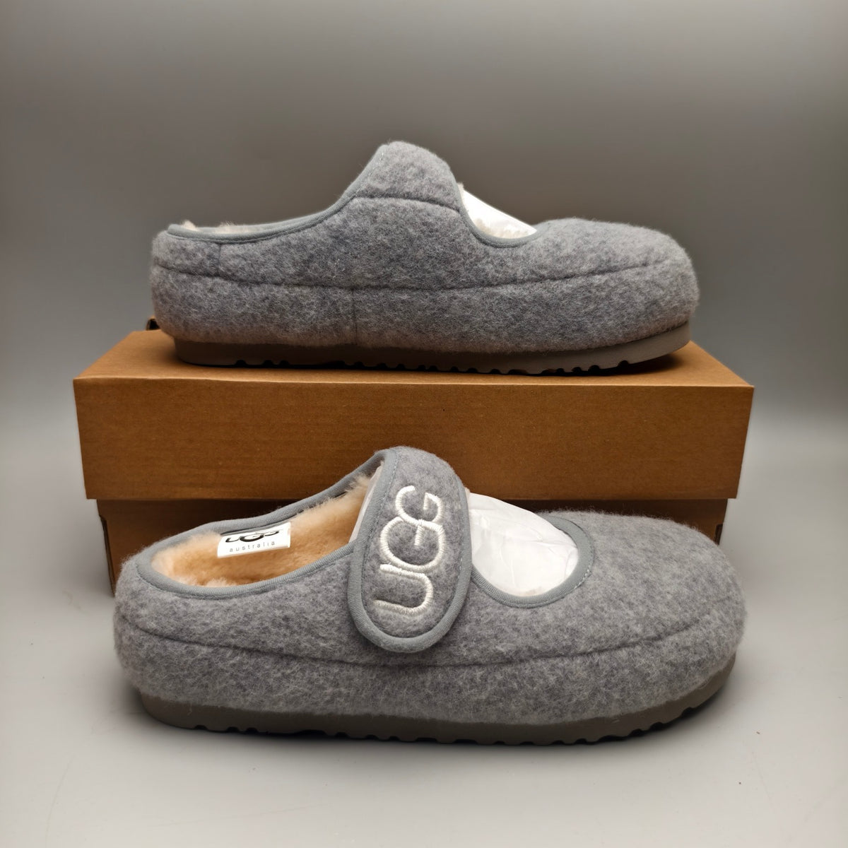 Grey Ultra-Light Mary Jane Casual Shoes | 5097
