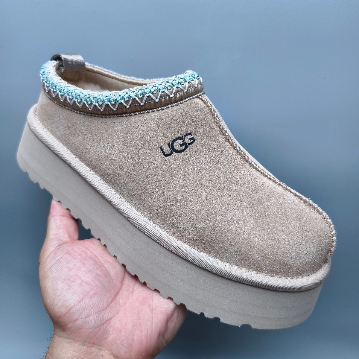 Beige Folk-Inspired Platform Casual Shoes | 2553 / 2130