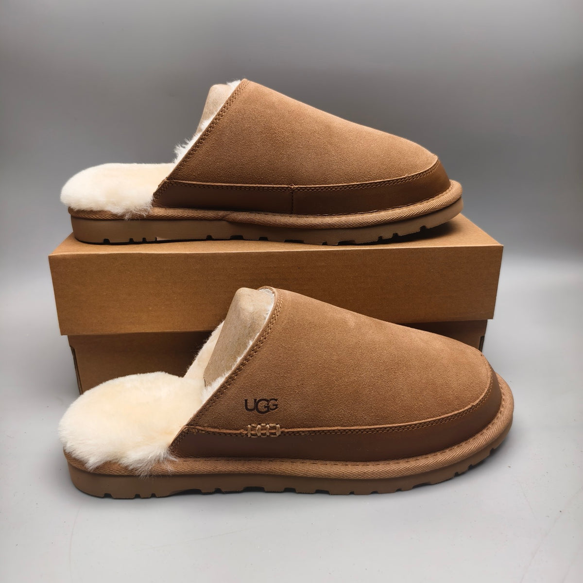 Chestnut Men's Ultra-Light Fluffy Casual Slippers | 4585