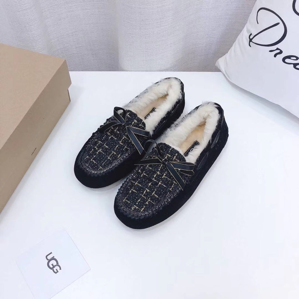 Black Elegant Driving-Style Loafers | 5623
