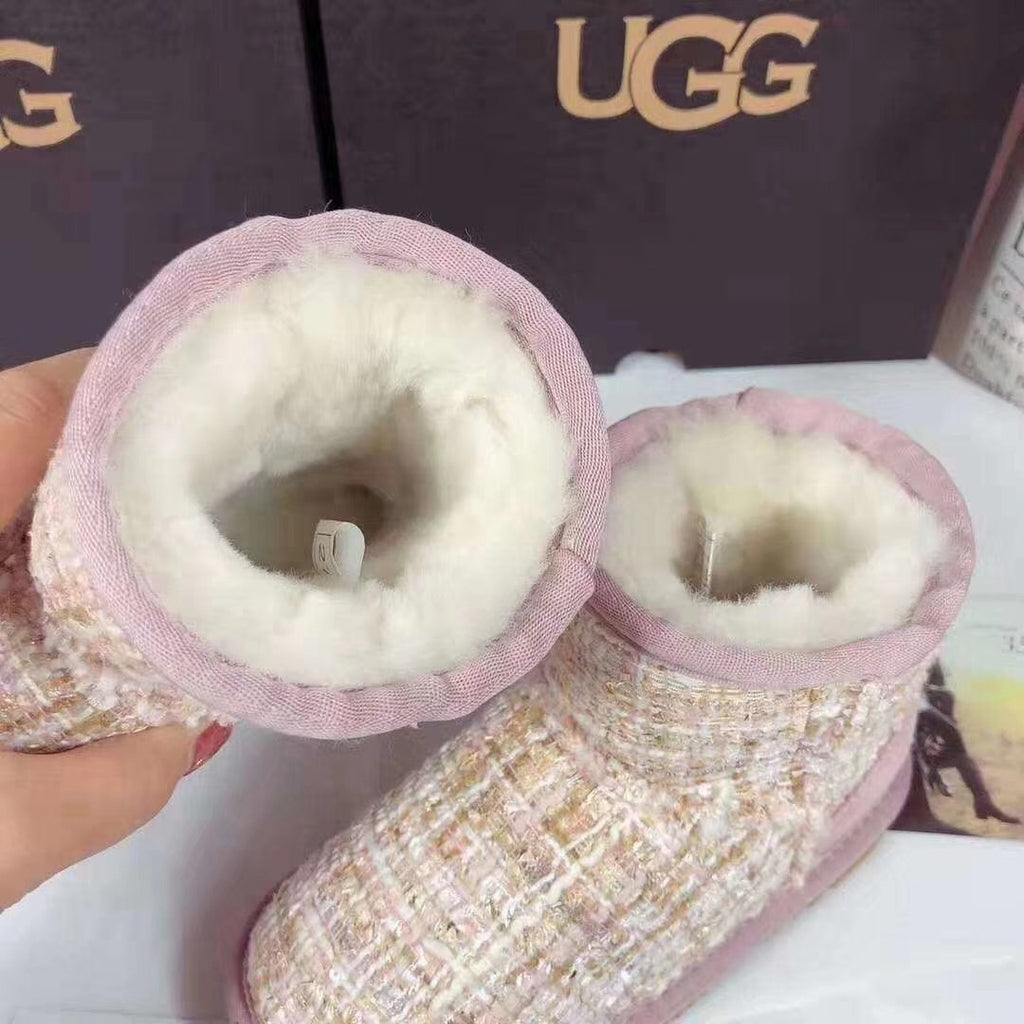 Pink Kids' Chic Winter Boots | 5854
