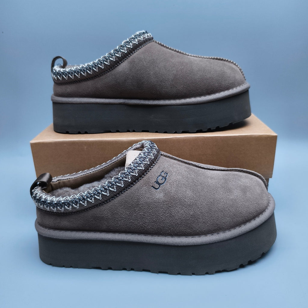 Walnut Brown Folk-Inspired Platform Casual Shoes | 2553 / 2130
