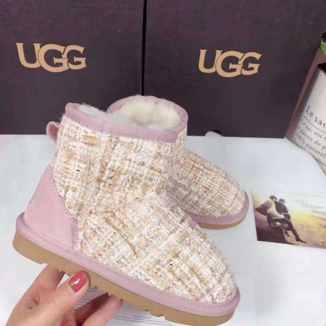 Pink Kids' Chic Winter Boots | 5854