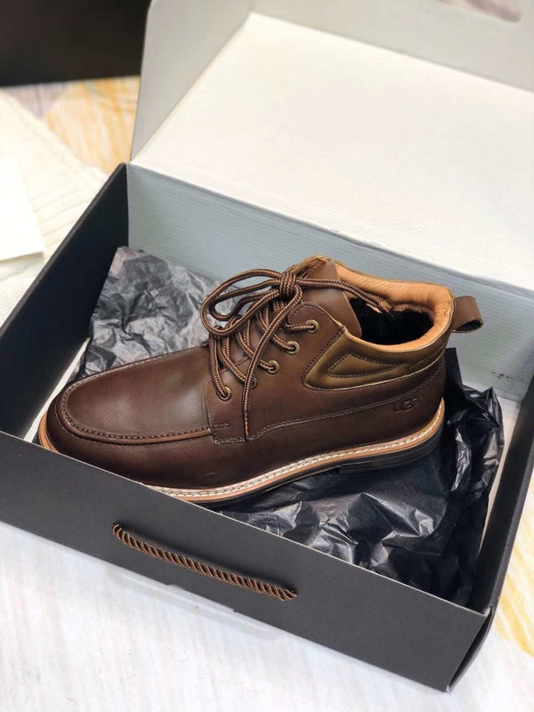 Classic Chocolate Brown Leather Shoes | 0726-1