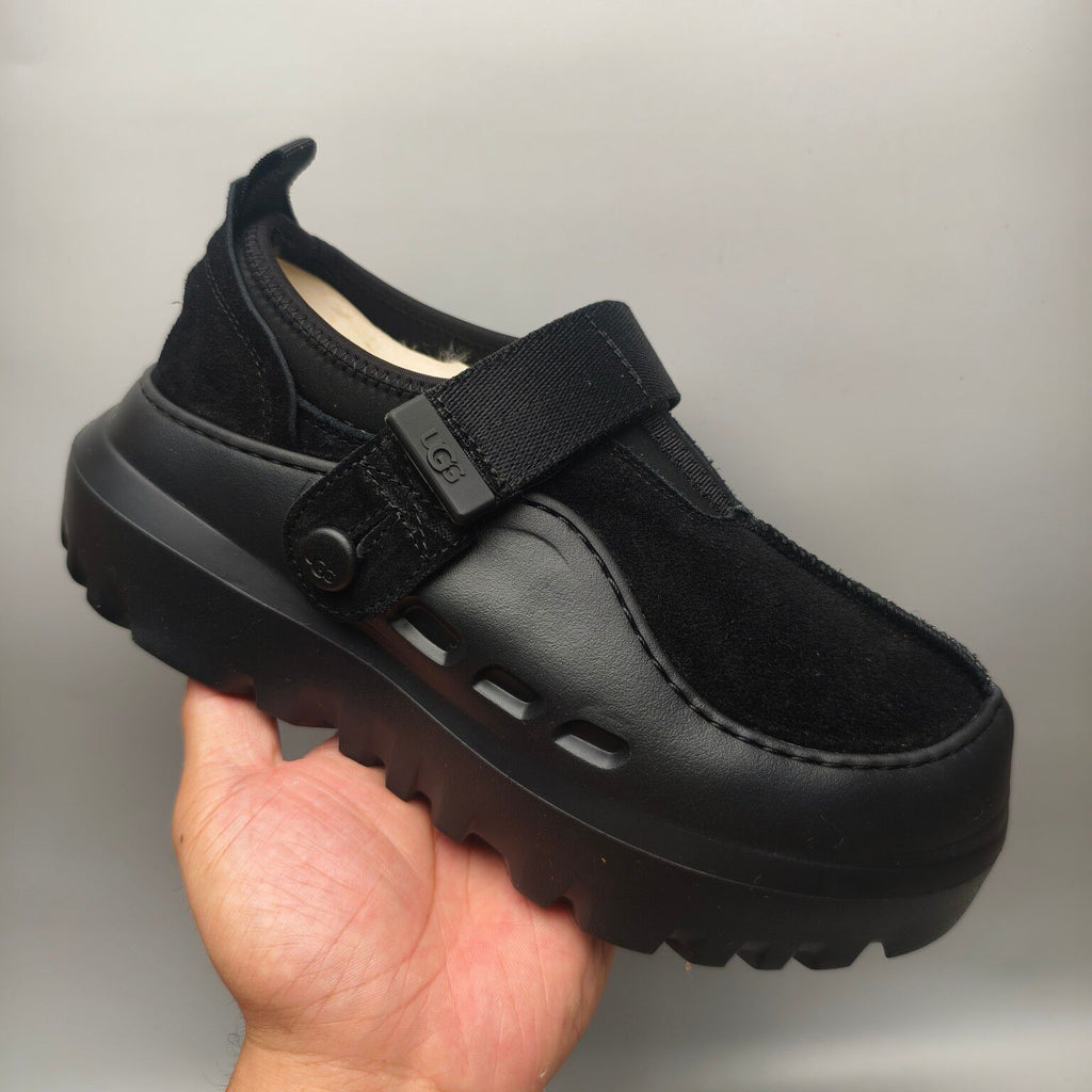 Black Unisex Slip-On Casual Shoes | 7550