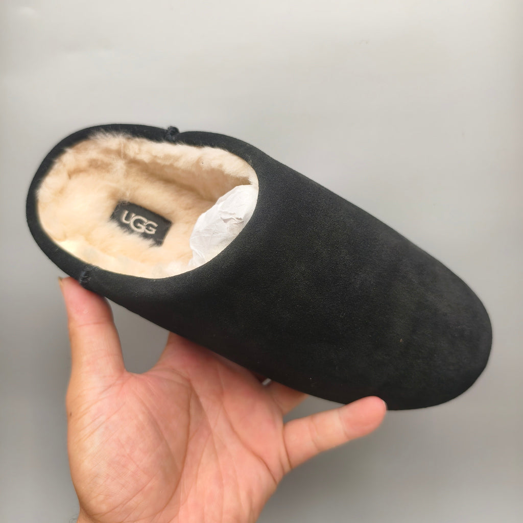 Black Slip-On House Shoes | 1390