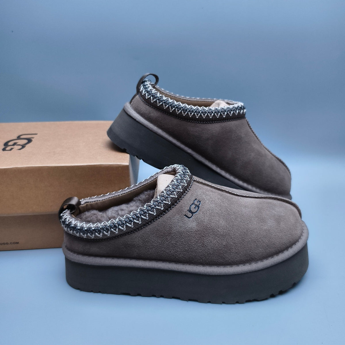 Walnut Brown Folk-Inspired Platform Casual Shoes | 2553 / 2130