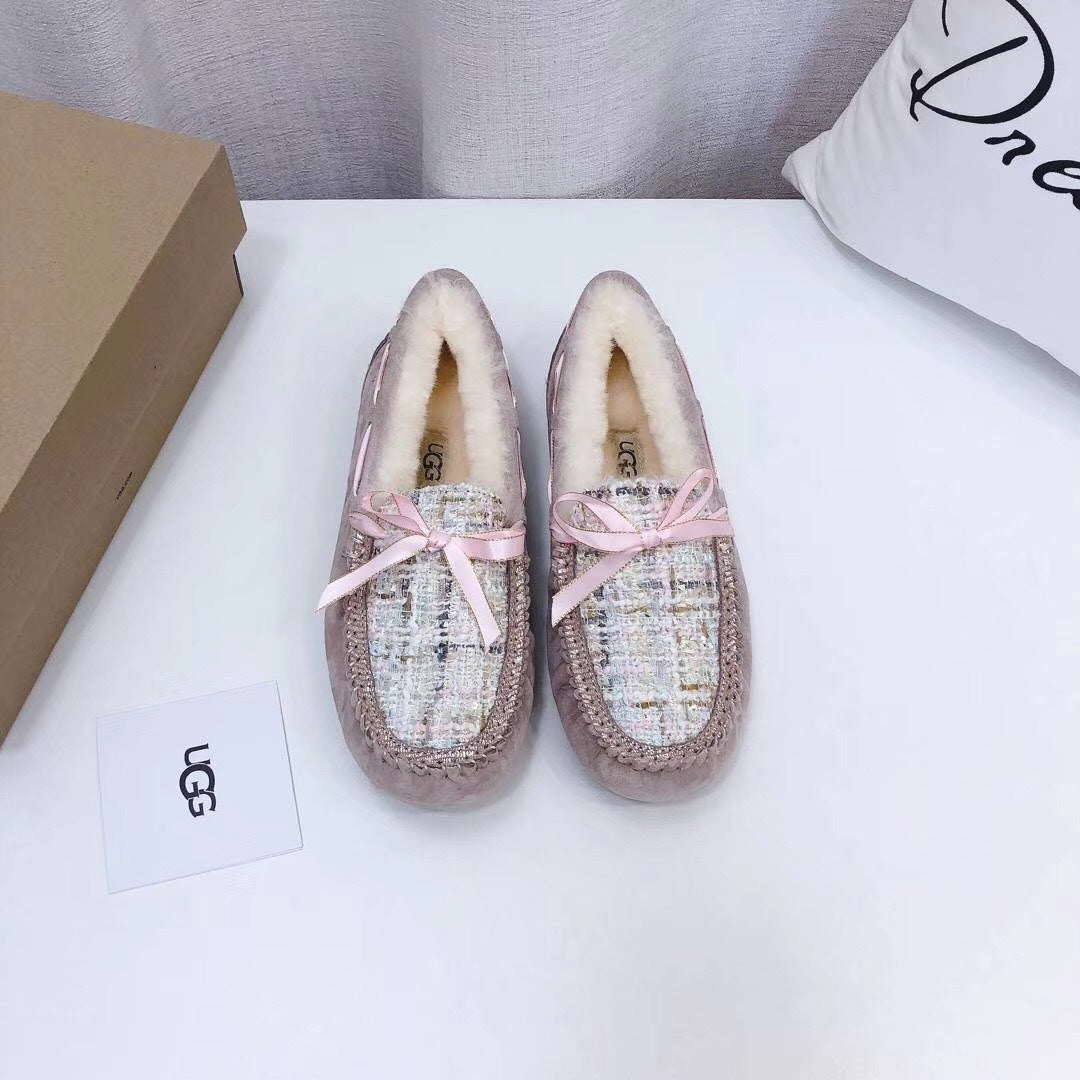 Dusk Pink Elegant Driving-Style Loafers | 5623