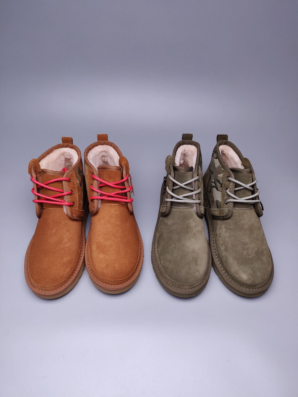 Army Green Men's Colorblock Camouflage Casual Shoes | 4193
