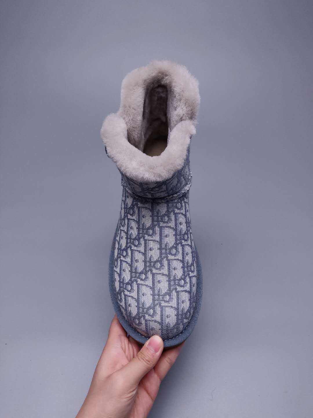 Grey Fabric-Textured Casual Footwear | 6554