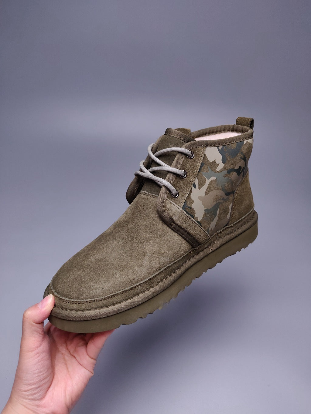 Army Green Men's Colorblock Camouflage Casual Shoes | 4193