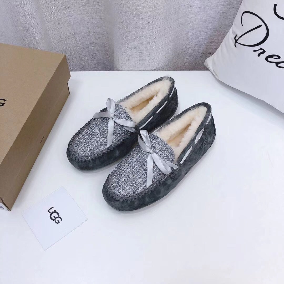 Grey Elegant Driving-Style Loafers | 5623