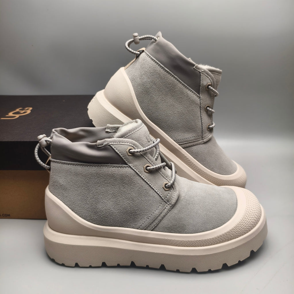 Light Grey High-Top Casual Shoes | 3991