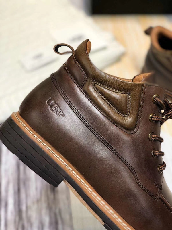 Classic Chocolate Brown Leather Shoes | 0726-1