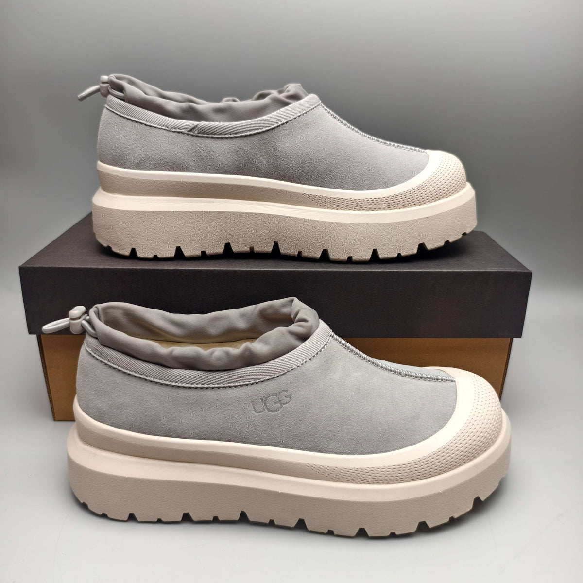 Light Grey Slip-On Casual Shoes | 4096