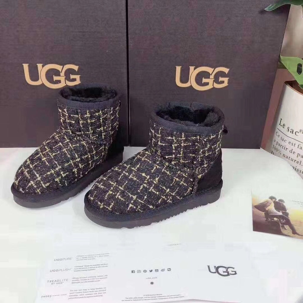 Black Kids' Chic Winter Boots | 5854
