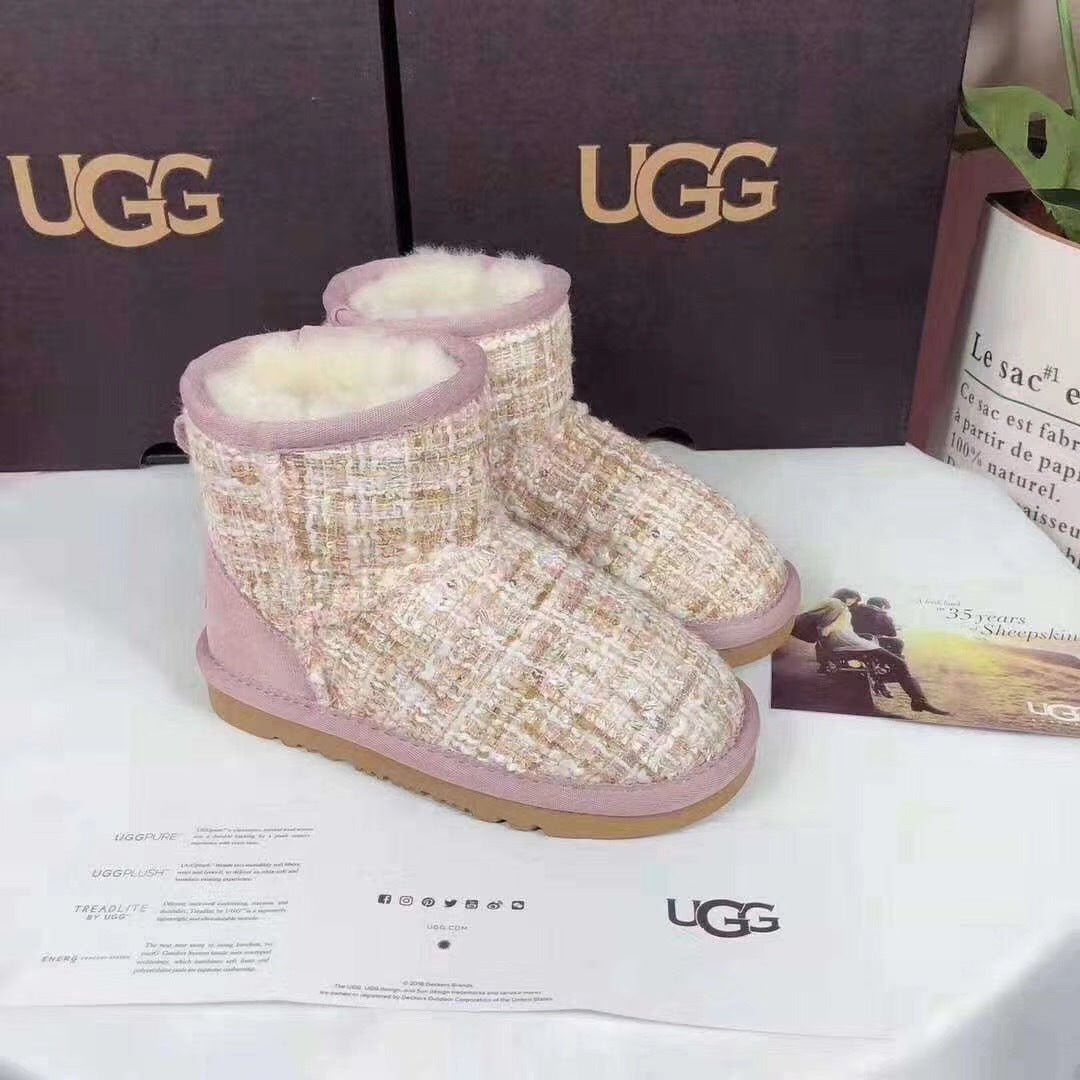 Pink Kids' Chic Winter Boots | 5854