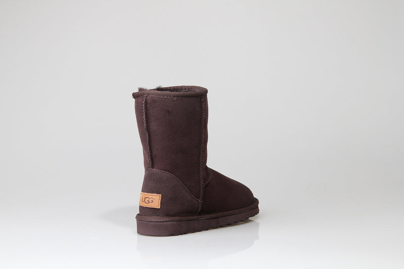 Chocolate Brown Stain-Resistant Classic Short Boots | 6223