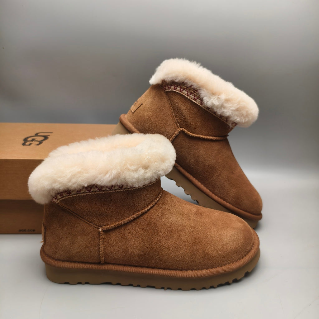 Chestnut Folk-Inspired Low-Top Casual Shoes | 4496