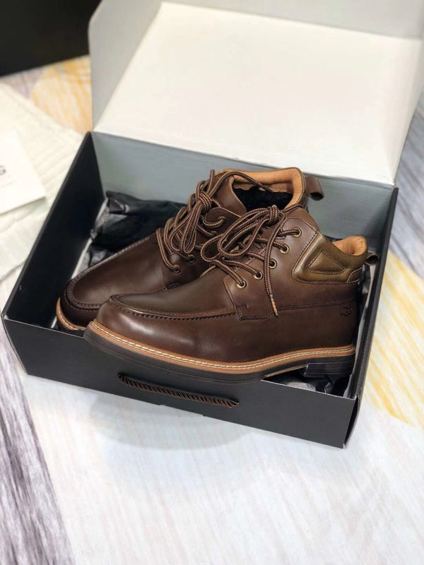 Classic Chocolate Brown Leather Shoes | 0726-1