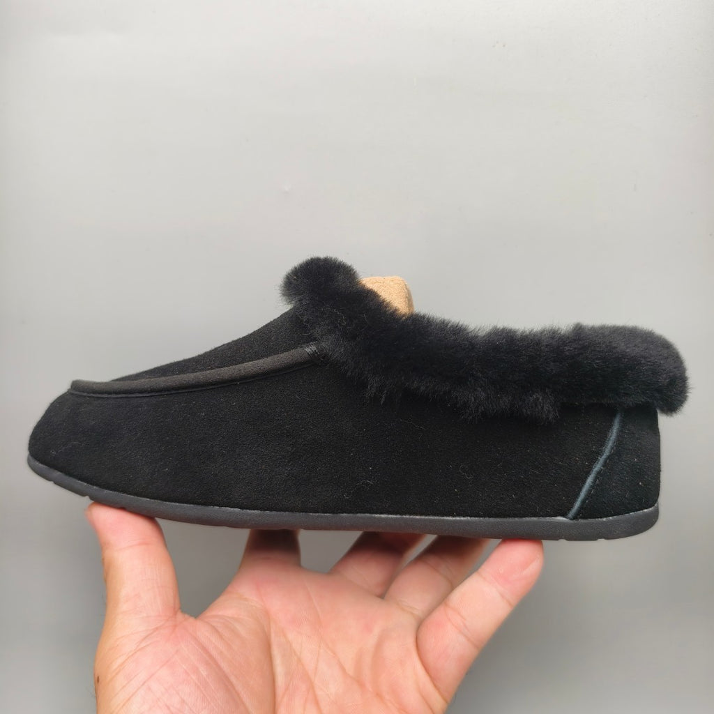 Black Slip-On House Shoes | 1391